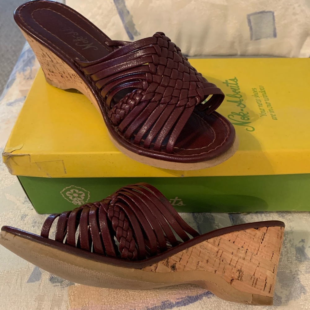Cork Heel, Slide Sandals Nok-Abouts. See all pics